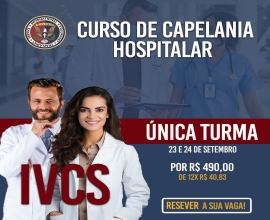 Curso de Formação em Capelania Hospitalar - Online e ao vivo - 23 e 24 Setembro/2023.